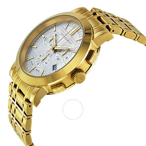 burberry bu1757 watch|Burberry Heritage Chronograph Silver Dial Gold.